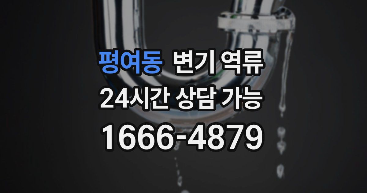 평여동 변기 역류