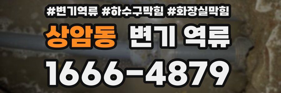 상암동 변기 역류