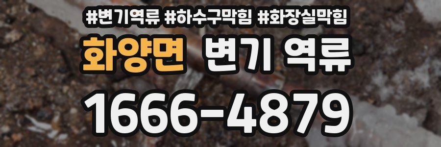 화양면 변기 역류