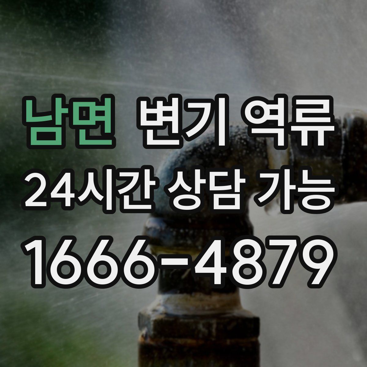 남면 변기 역류