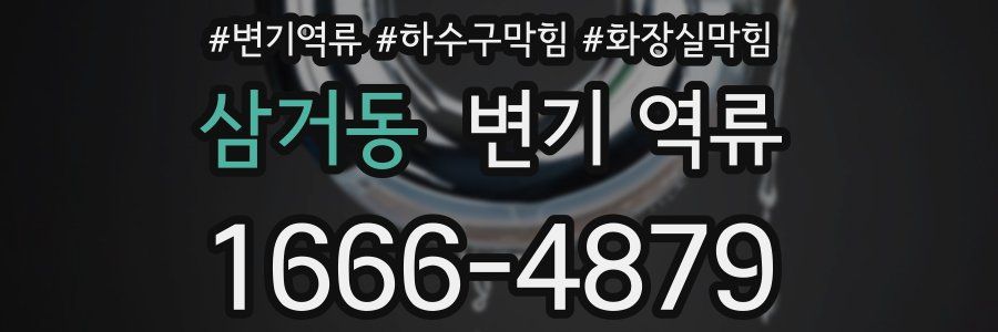 삼거동 변기 역류