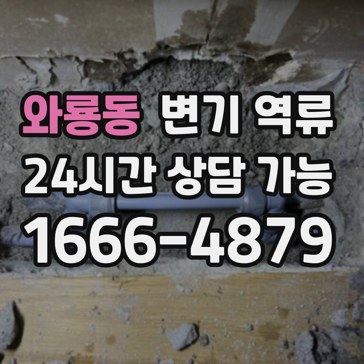 와룡동 변기 역류