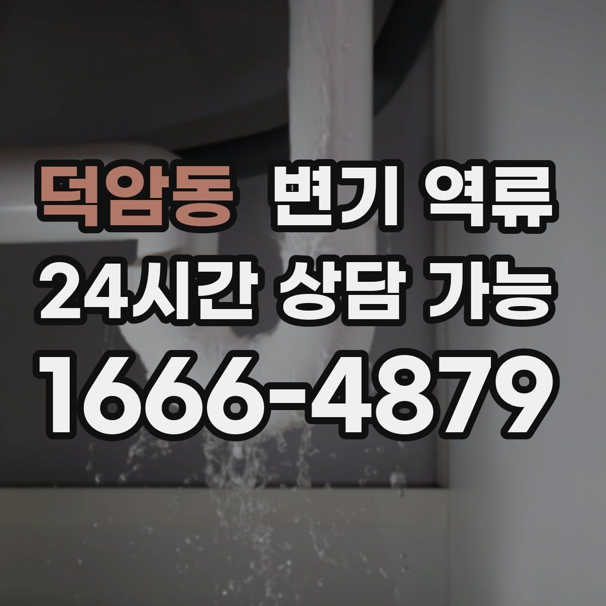 덕암동 변기 역류 화학약품이 오히려 문제를 키우는 사례