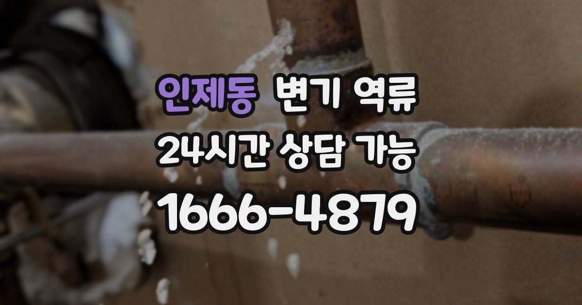 인제동 변기 역류