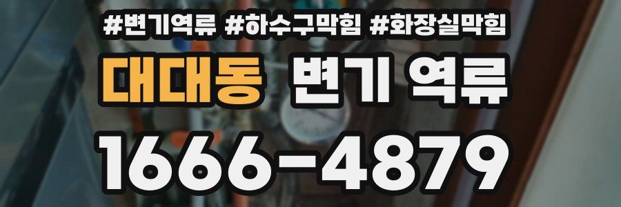 대대동 변기 역류