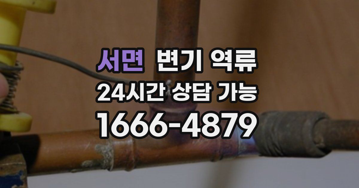 서면 변기 역류