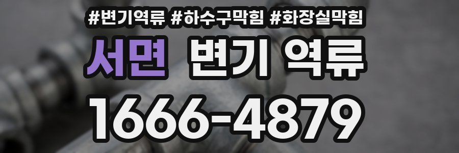 서면 변기 역류