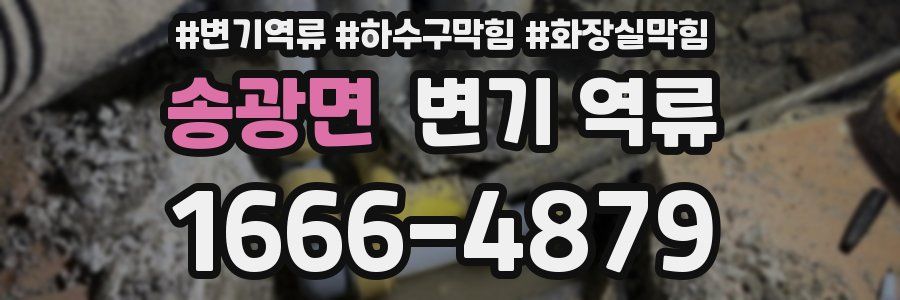 송광면 변기 역류