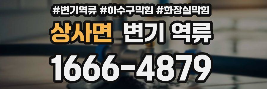 상사면 변기 역류