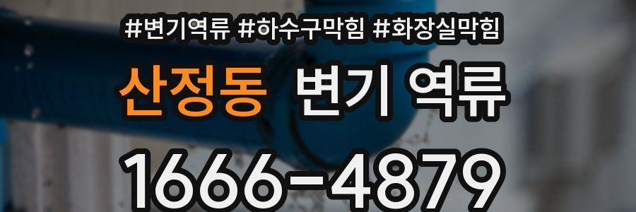 산정동 변기 역류