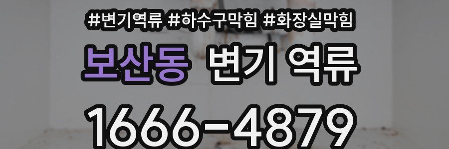 보산동 변기 역류