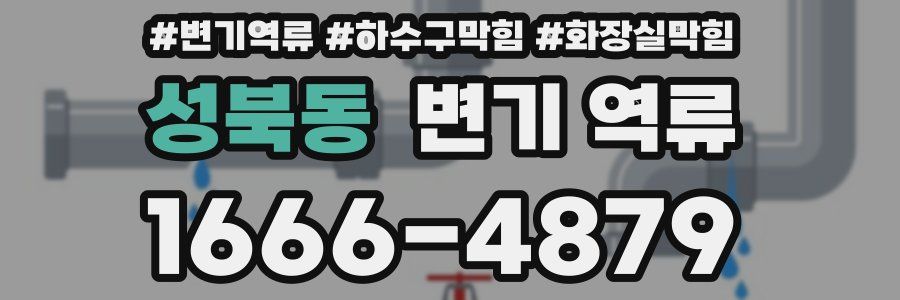 성북동 변기 역류