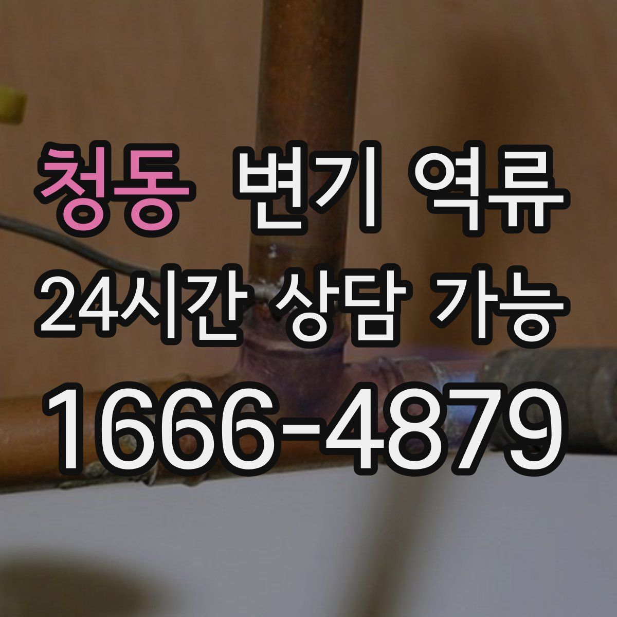 청동 변기 역류