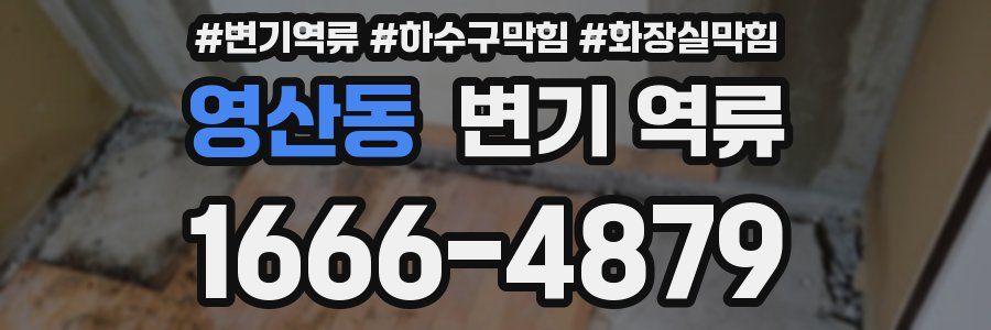 영산동 변기 역류