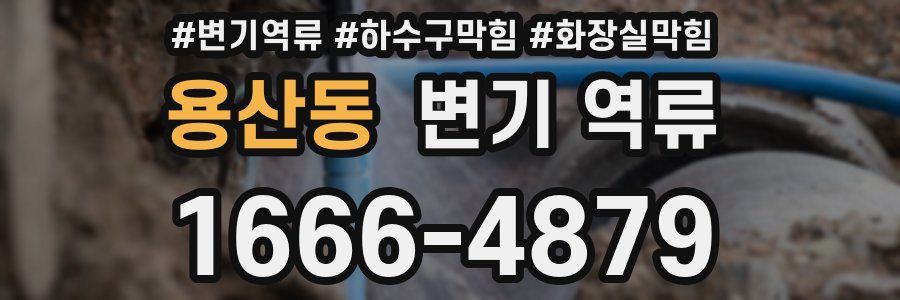 용산동 변기 역류