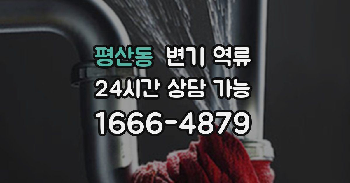 평산동 변기 역류