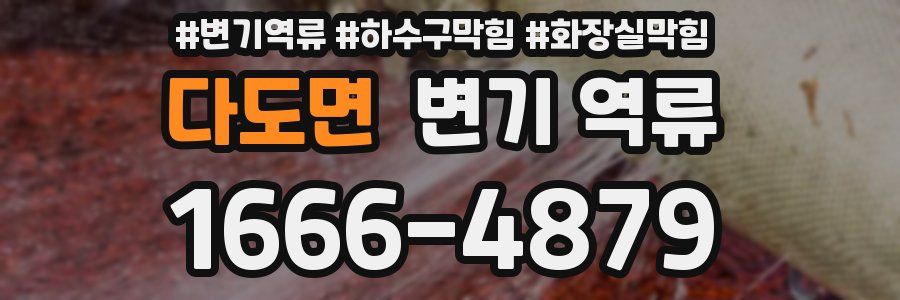 다도면 변기 역류