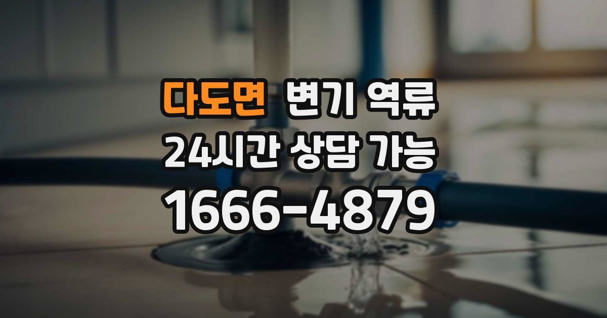 다도면 변기 역류