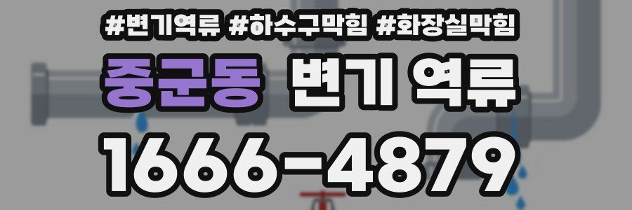 중군동 변기 역류