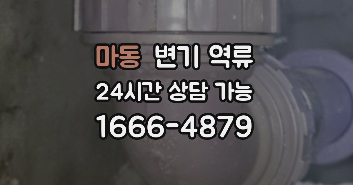 마동 변기 역류