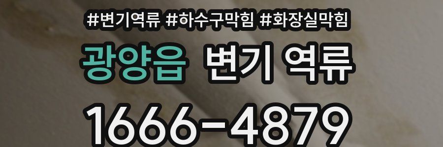 광양읍 변기 역류