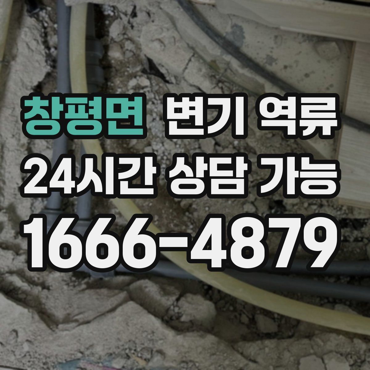 창평면 변기 역류