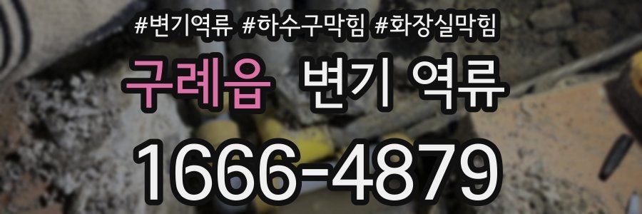 구례읍 변기 역류