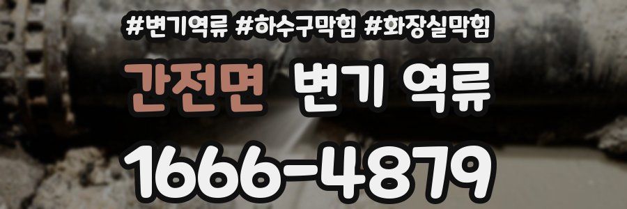 간전면 변기 역류