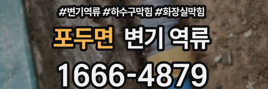 포두면 변기 역류