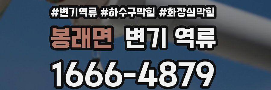 봉래면 변기 역류