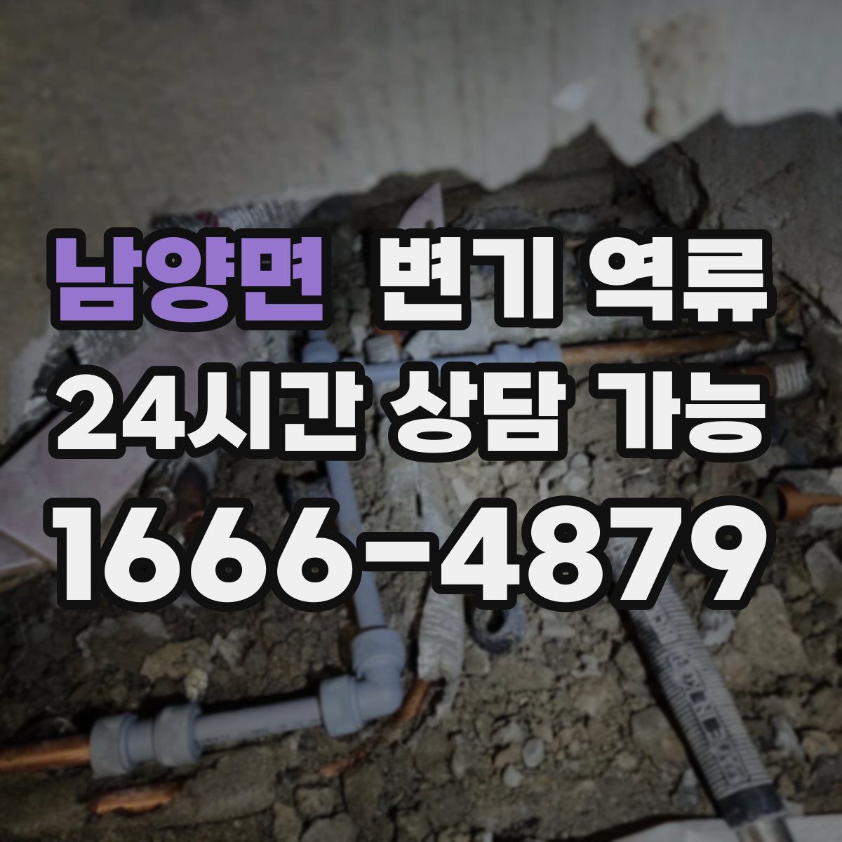 남양면 변기 역류