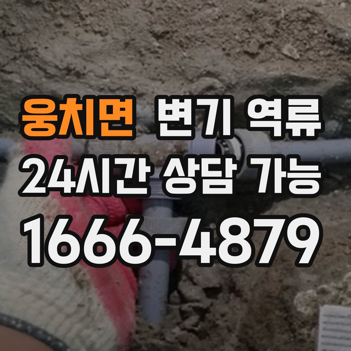 웅치면 변기 역류