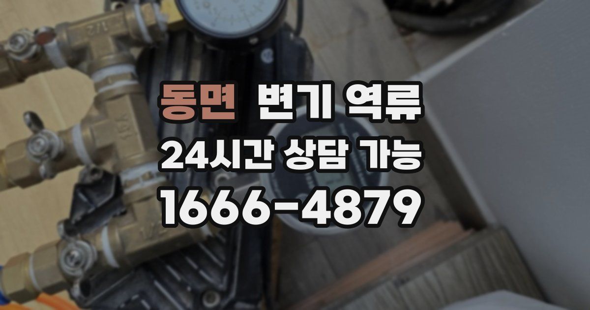 동면 변기 역류