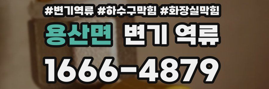 용산면 변기 역류