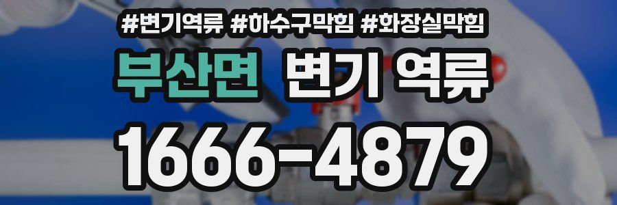 부산면 변기 역류