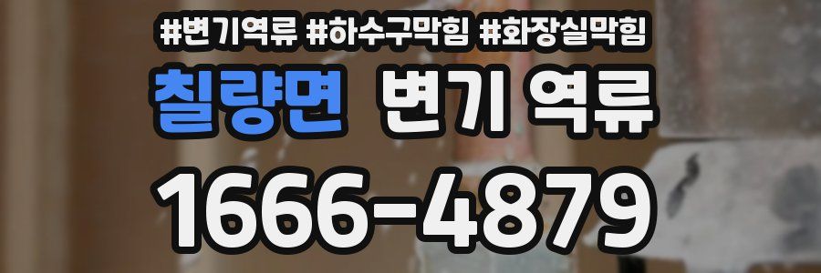 칠량면 변기 역류