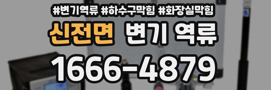 신전면 변기 역류
