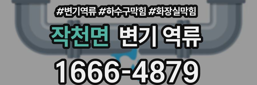 작천면 변기 역류