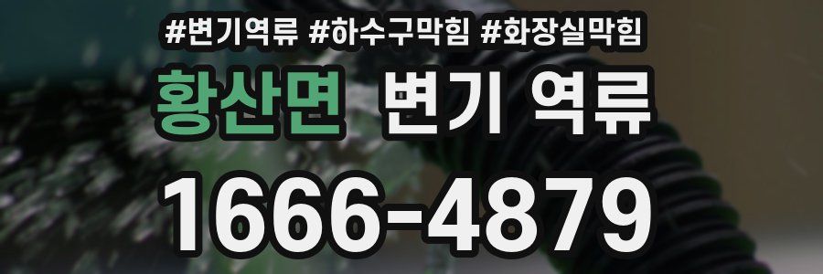 황산면 변기 역류