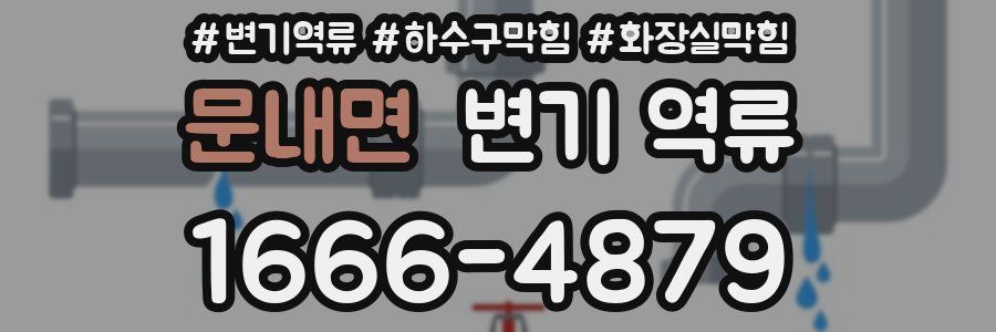 문내면 변기 역류
