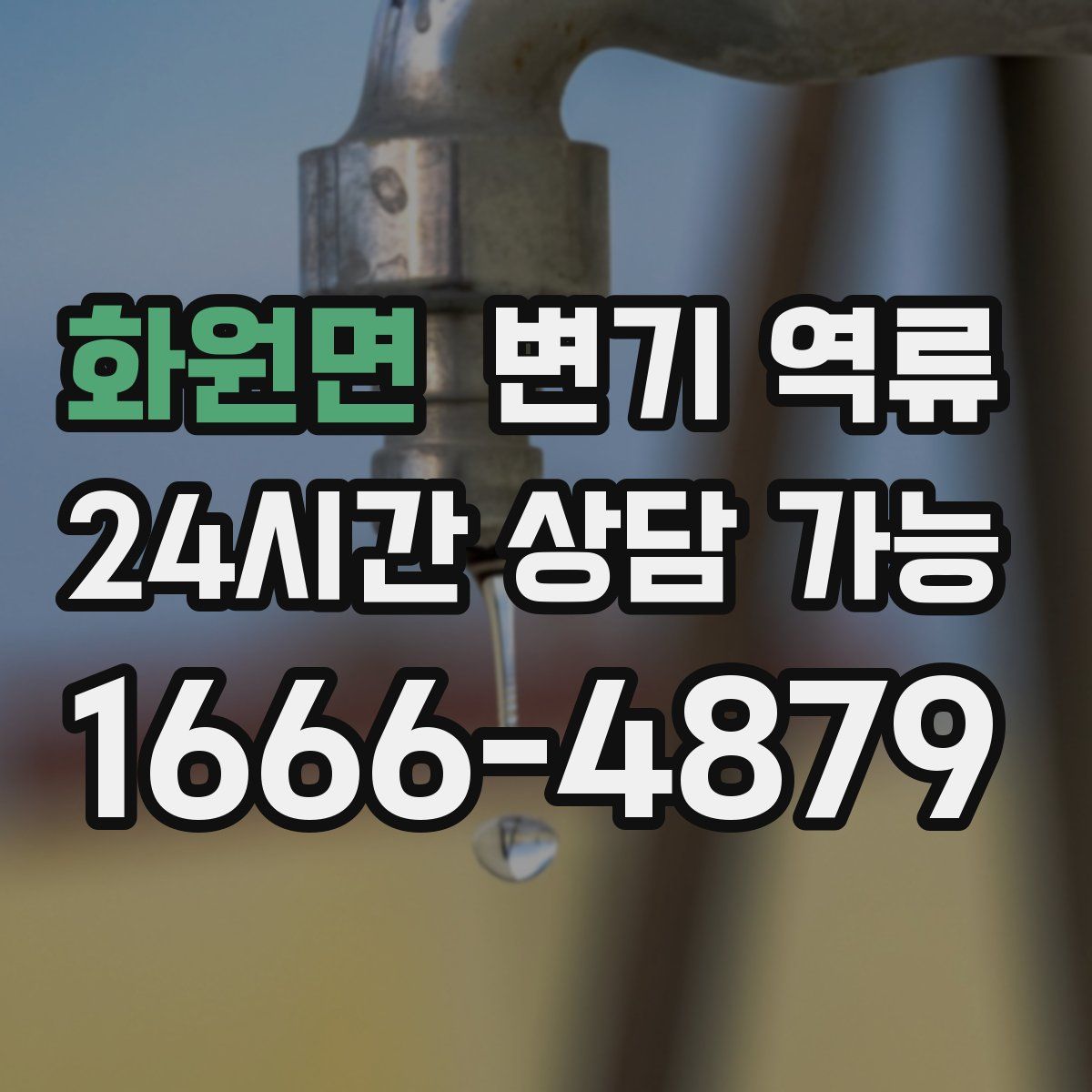 화원면 변기 역류