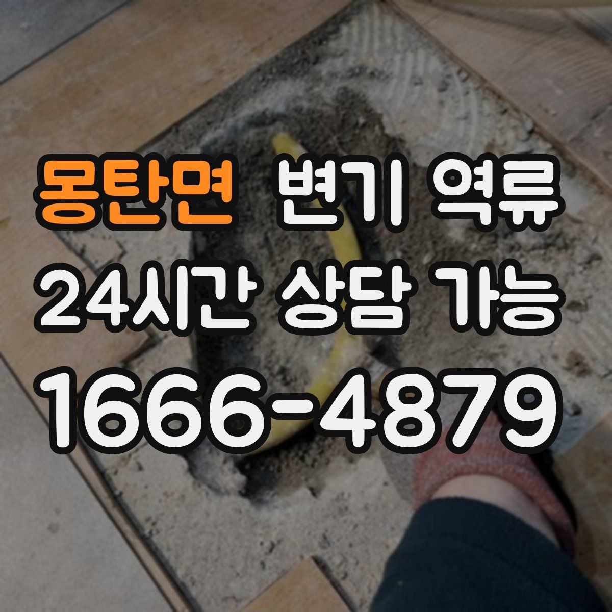 몽탄면 변기 역류