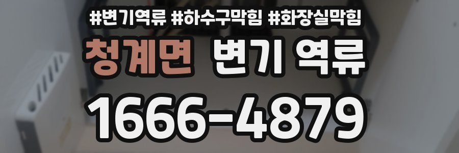 청계면 변기 역류