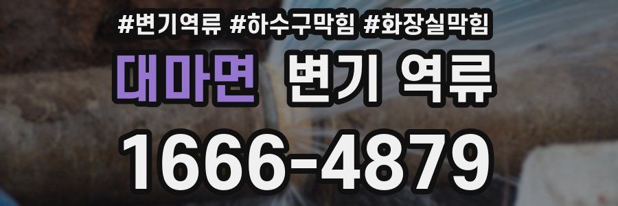 대마면 변기 역류