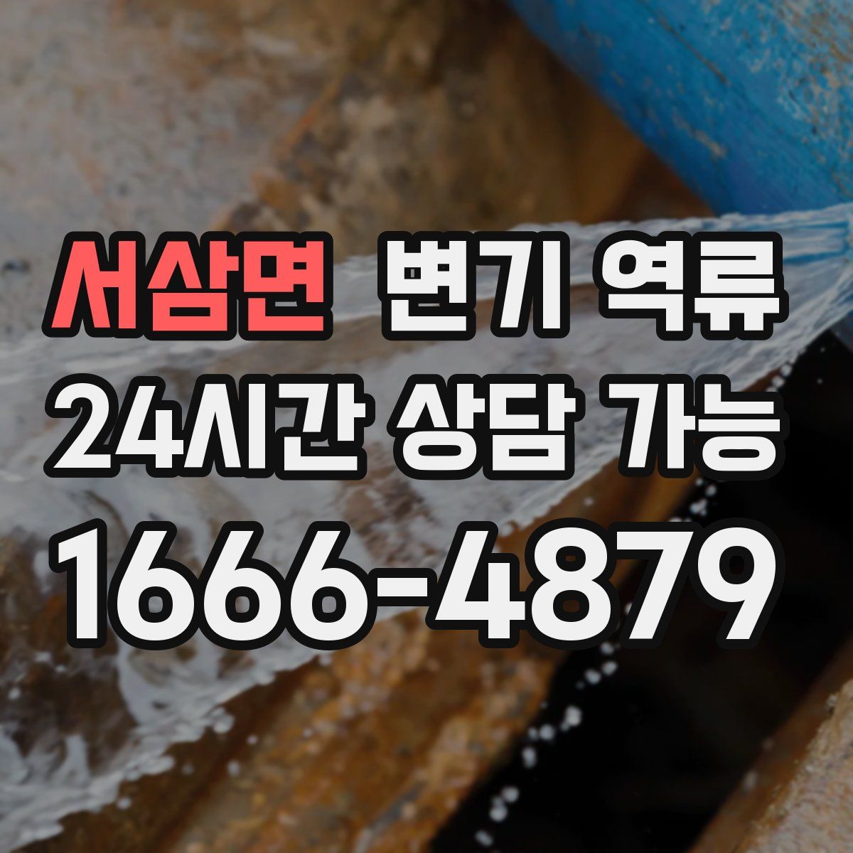 서삼면 변기 역류