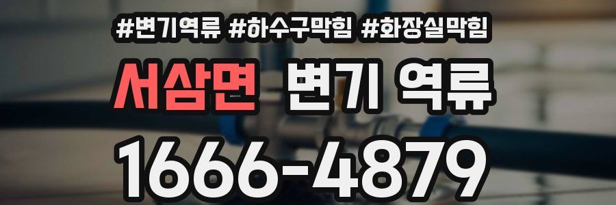 서삼면 변기 역류