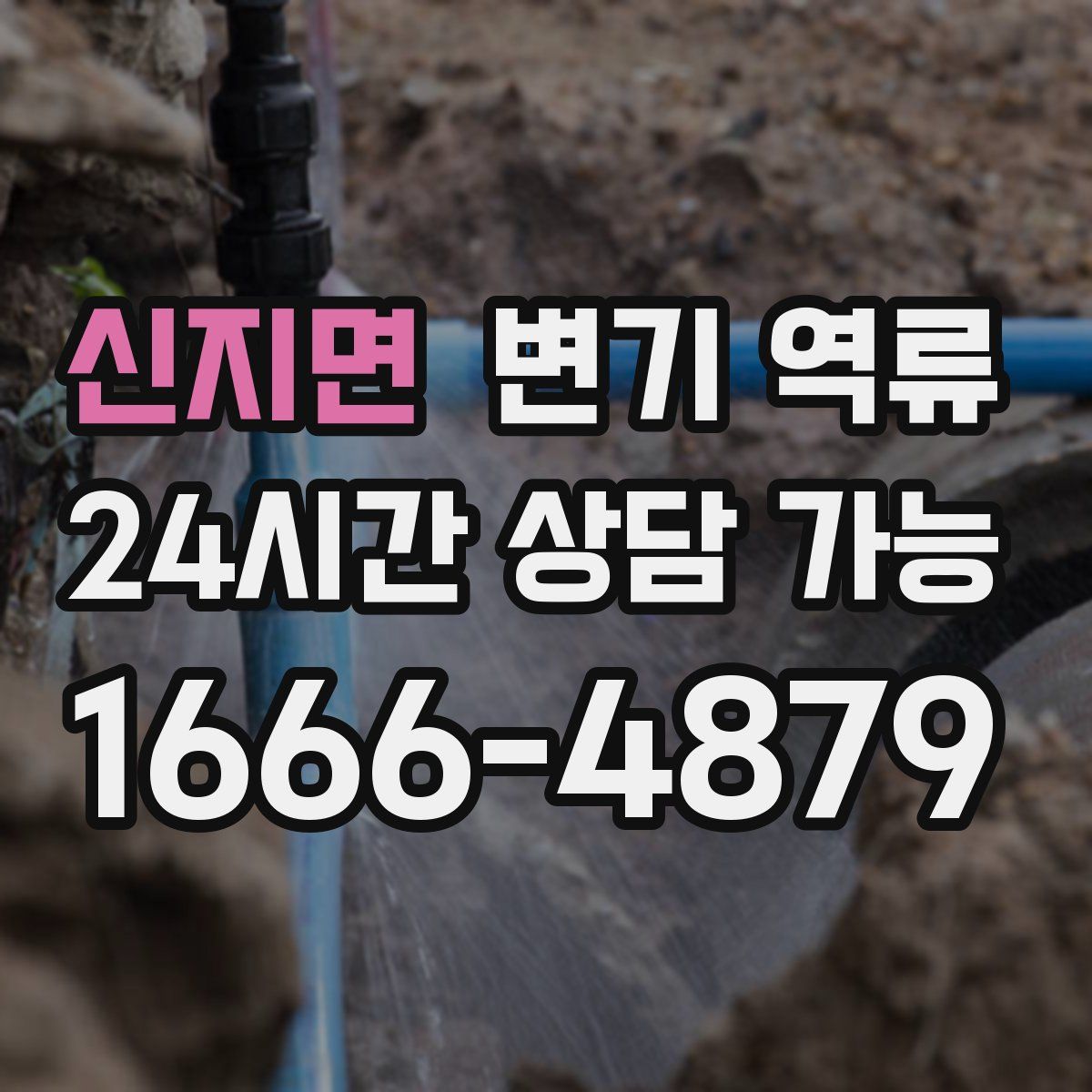 신지면 변기 역류