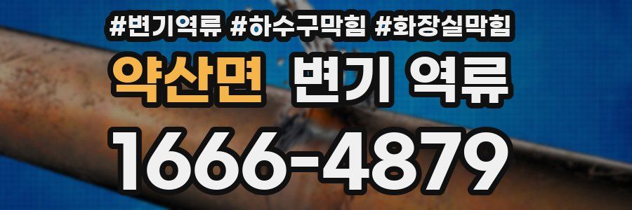 약산면 변기 역류