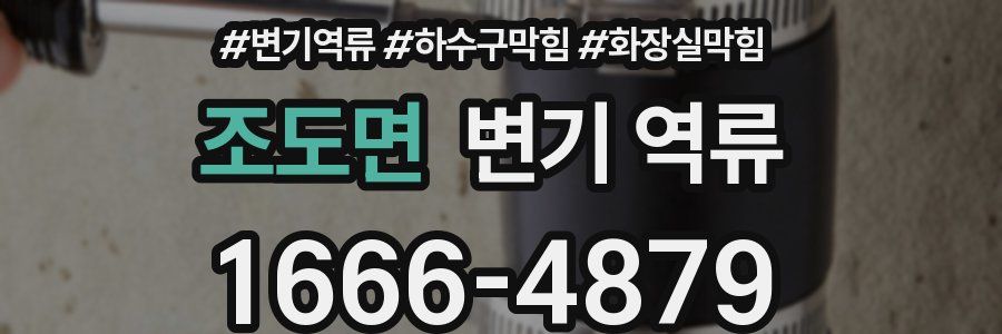 조도면 변기 역류