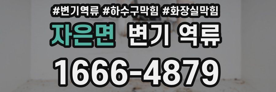 자은면 변기 역류